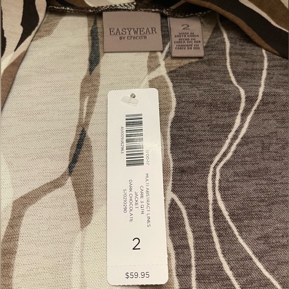 NWT EasyWear By Chico’s Carie 3 Qtr Jacket - Picture 8 of 9